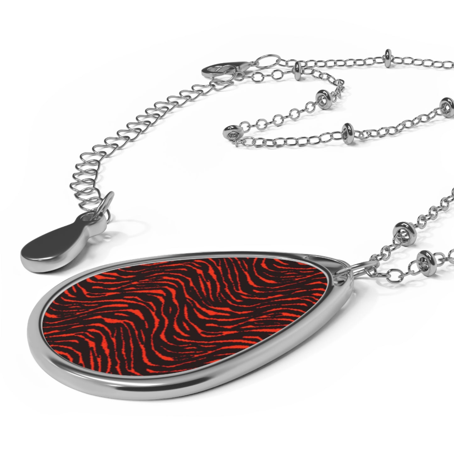 Crimson Tides | Cowgirl Zebra Print Pendant Necklace