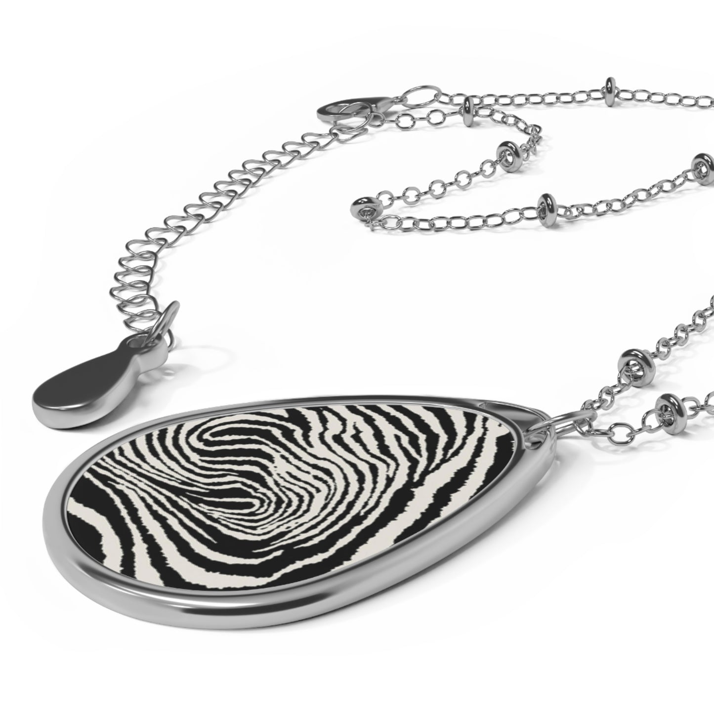 Splitting Hairs | Cowgirl Zebra Print Pendant Necklace