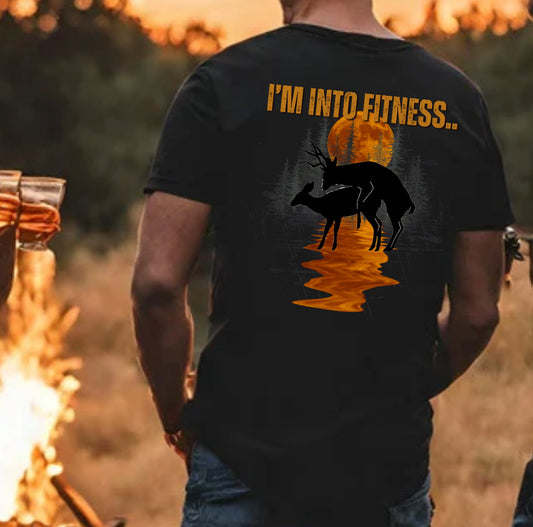 I'm Into Fitness | Deer Hunting Short Sleeve Shirt