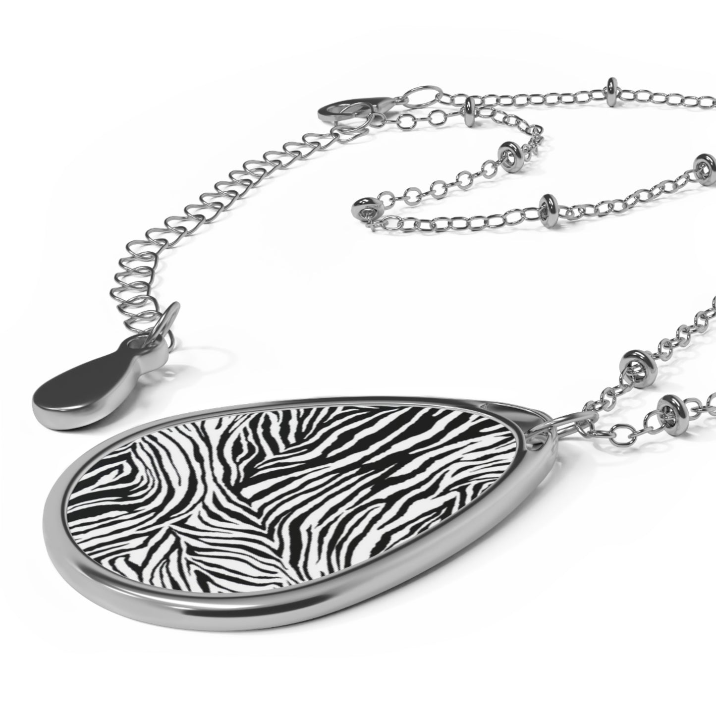 Splitting Ends | Cowgirl Zebra Print Pendant Necklace