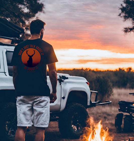 Don't Just Talk About It | Deer Hunting Short Sleeve Shirt