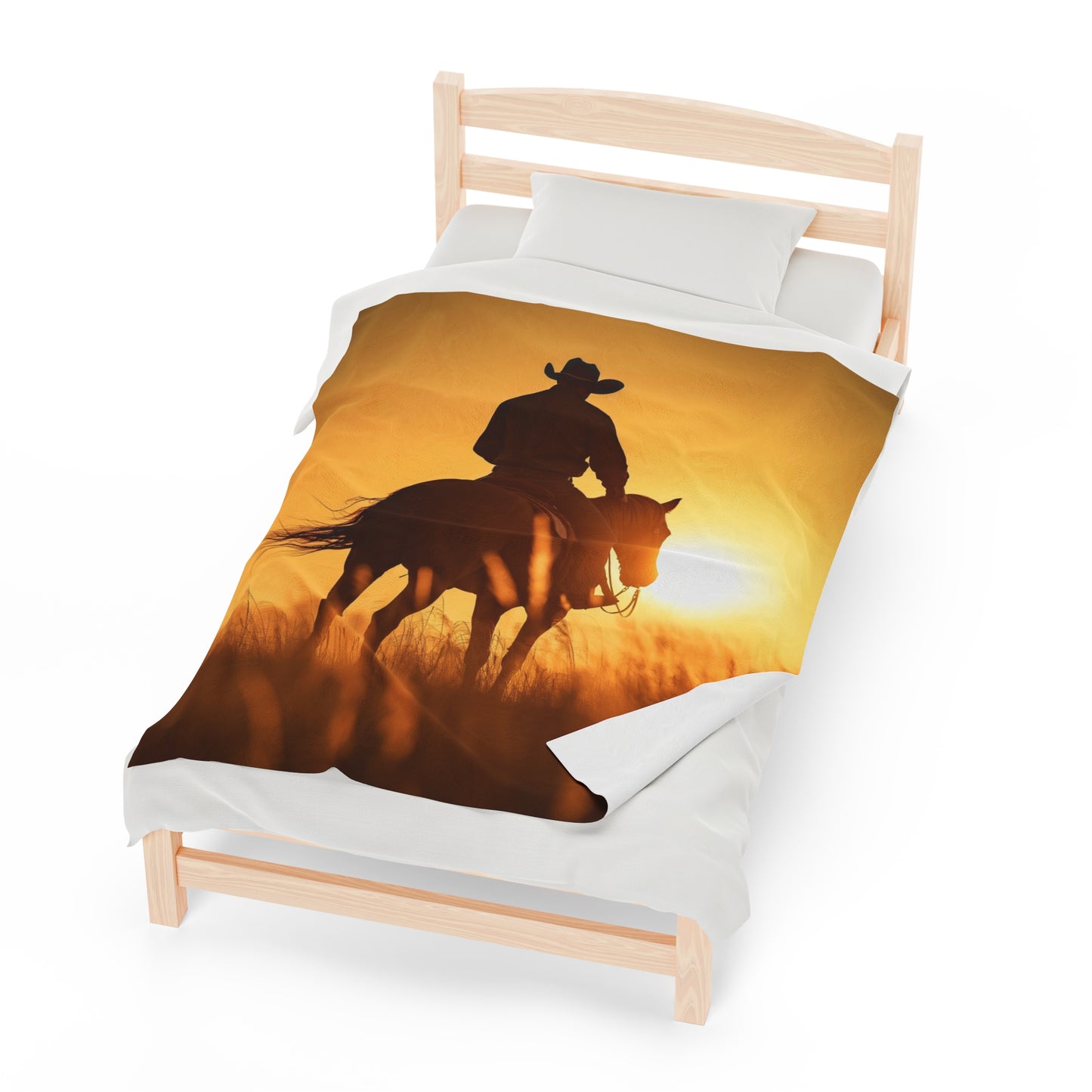 Country Western Cowboy Rodeo Blanket