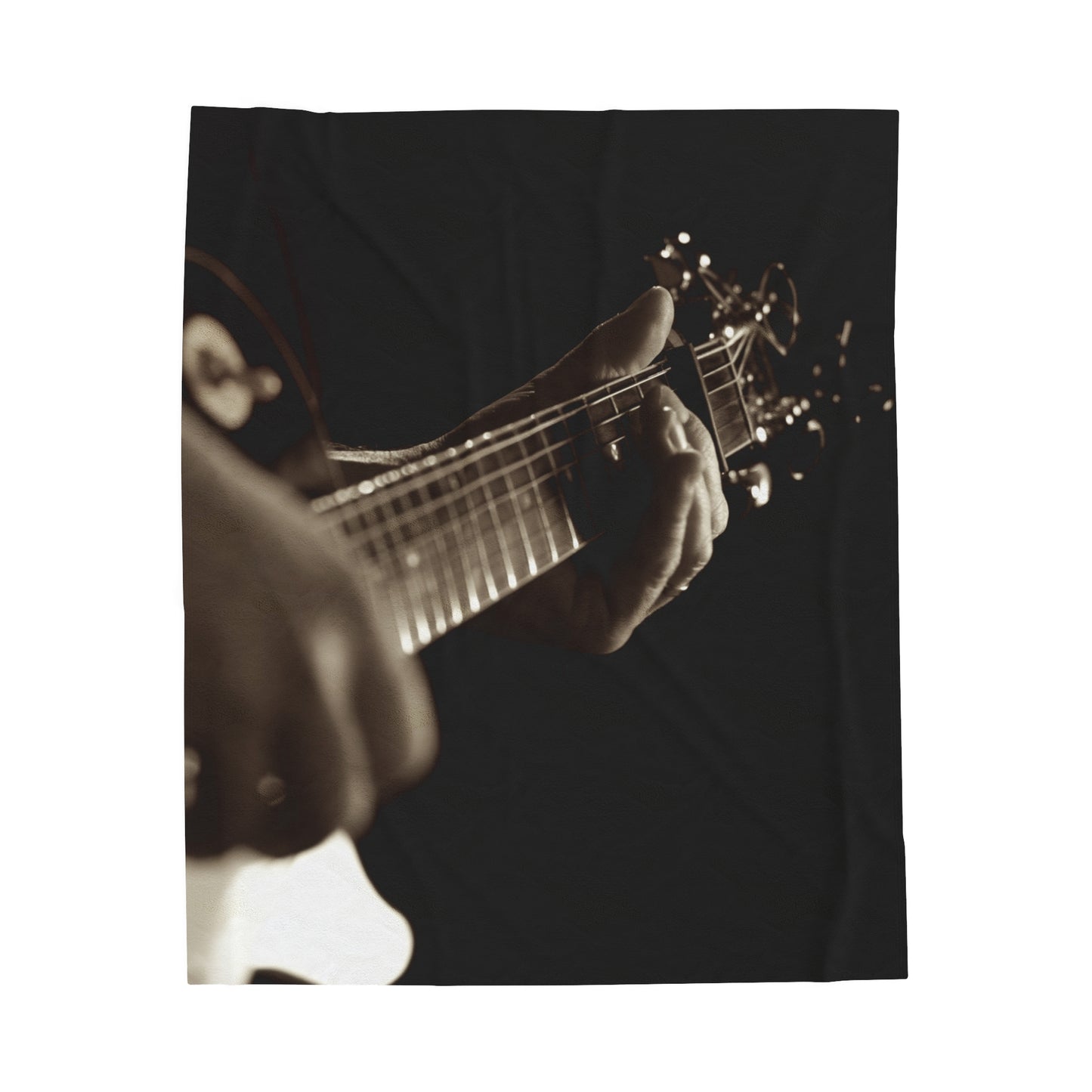 Simple Hands | Personalized Guitar Plush Blanket