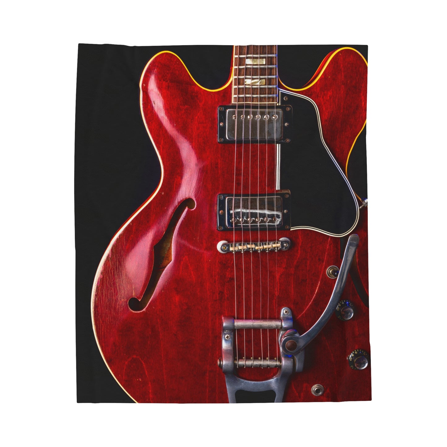 Personalized Guitar Plush Blanket