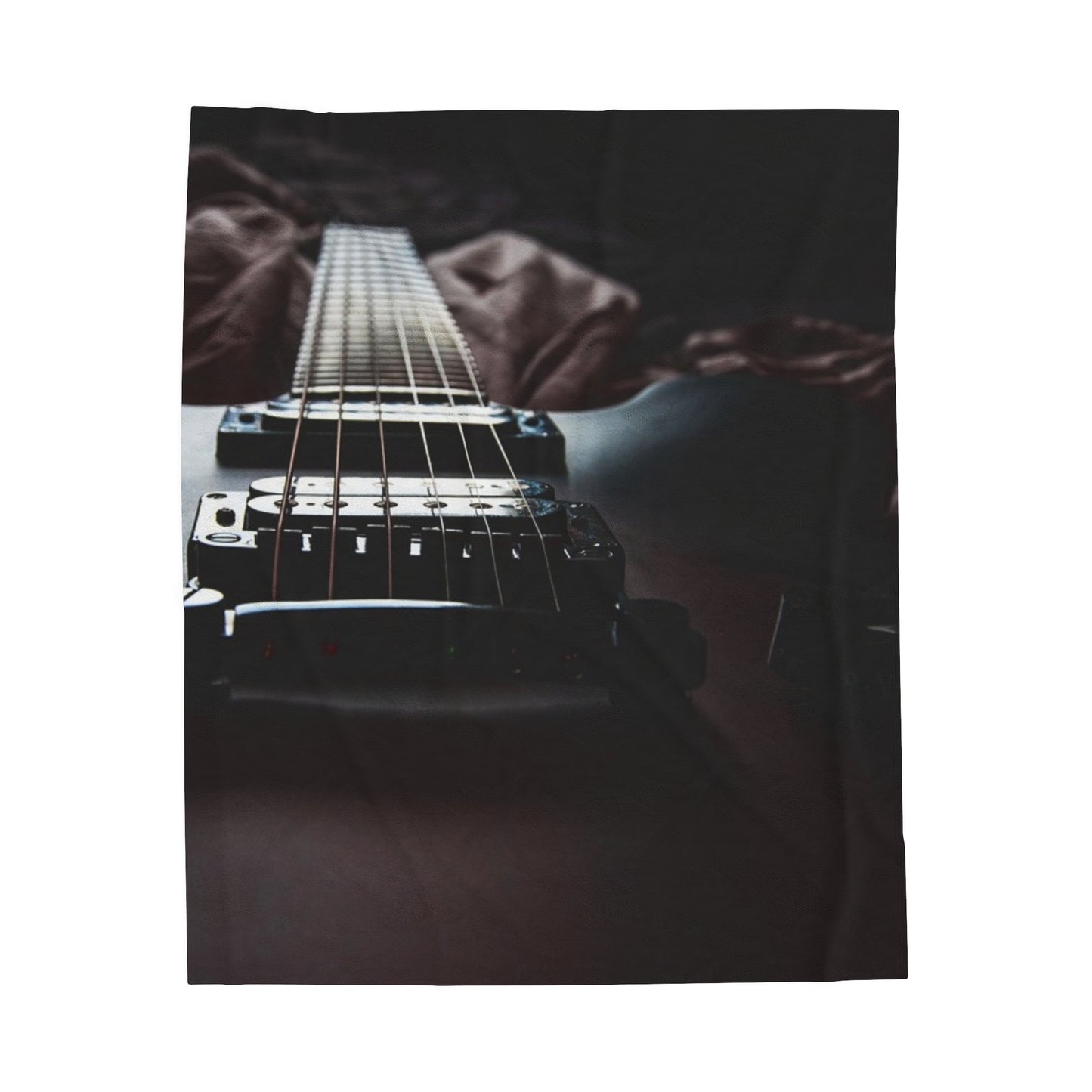 Guitar Personalized Plush Blanket