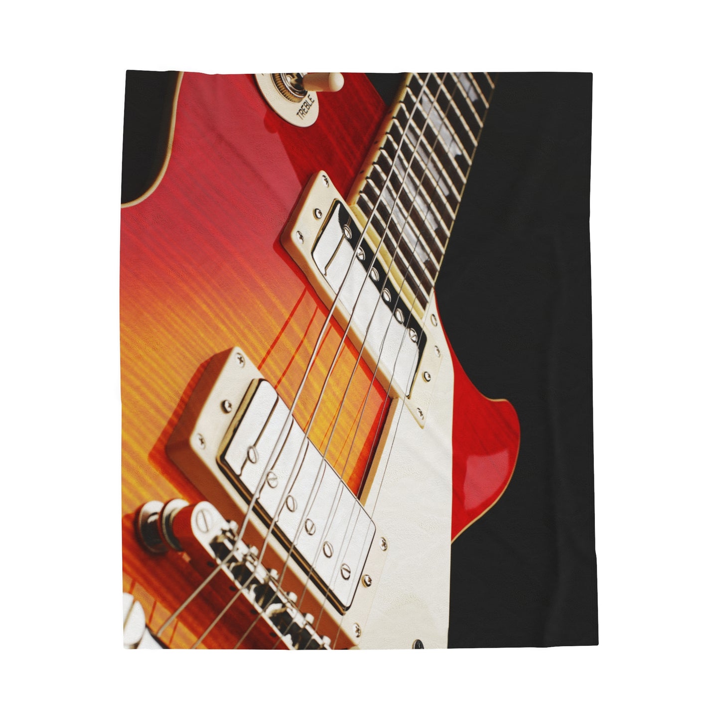 Personalized Guitar Plush Blanket